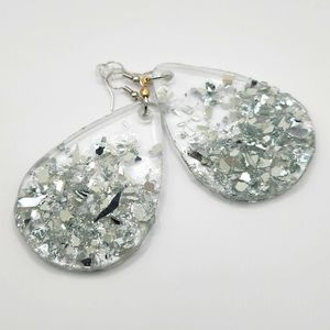 NEW Shattered Glass Teardrop Earrings